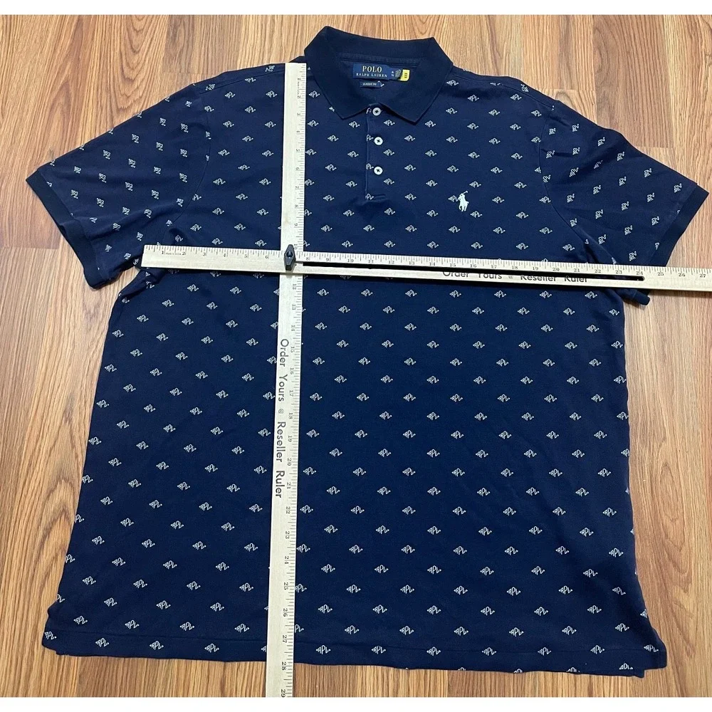 Polo Ralph Lauren Polo Shirt Mens Extra Large RPL Classic Fit Navy